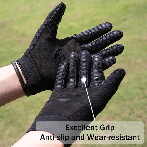 VXW Flying Disc Wear Resistant Full Finger Outdoor Training Gloves Breathable Non-Slip Fitness Riding Gloves MTB Cycling Gloves（Media