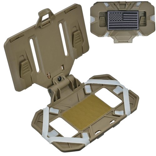 tactifans Tactical Plate Carrier Phone Mount, Universal Molle Phone Holder,Tactical Phone Holder Foldable Navigation Board for Tactical Vest Attachments