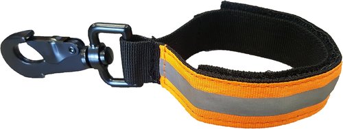 LINE2design Heavy Duty Firefighter Glove Strap with Orange Reflective Trim - Ultimate Turnout Gear Bags Firefighting Glove Safety Strap
