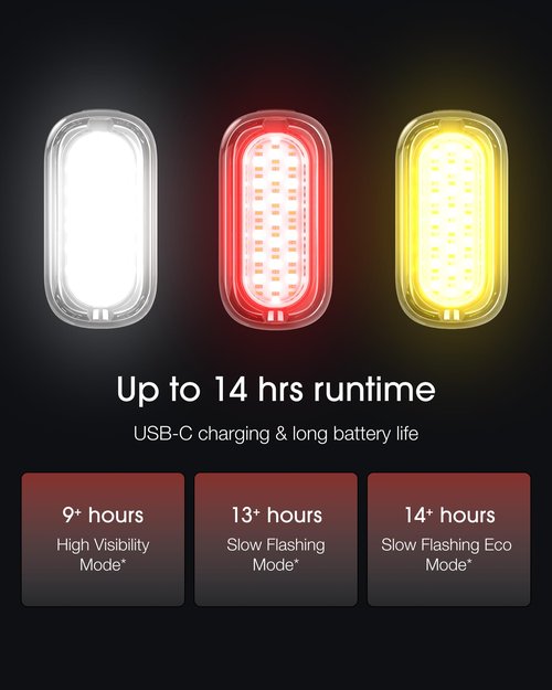 Lumos Ultra Helmet(Charcoal Black,Non-MIPS,Size M-L) & Firefly Mini Bike Light