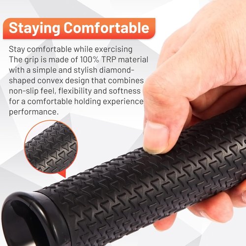 RipStick Workout Equipment Resistance and Strength Training for Shoulders, Back, Biceps (Black)