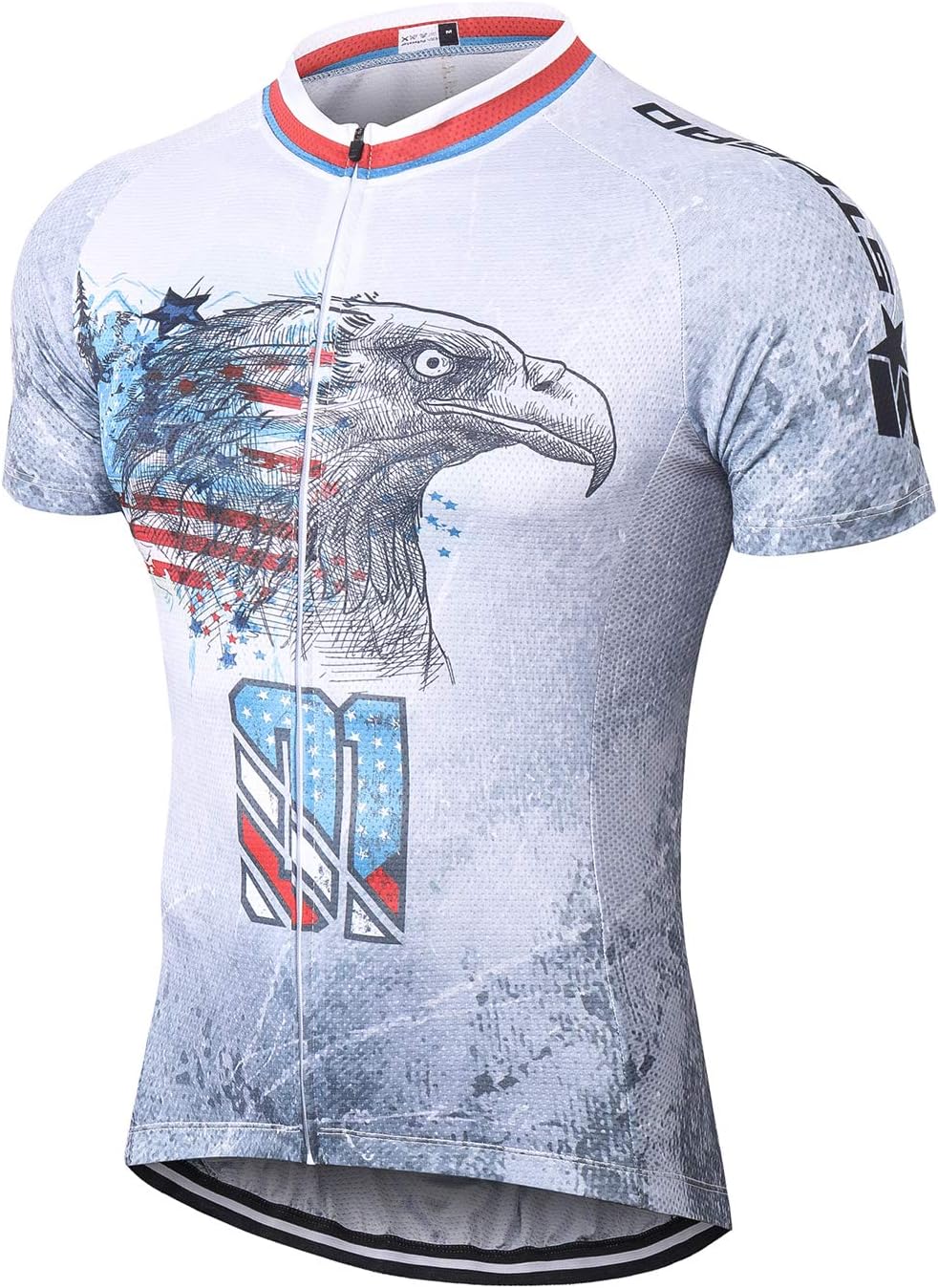 Strgao Men's Cycling Jersey Bike Short Sleeve Shirt