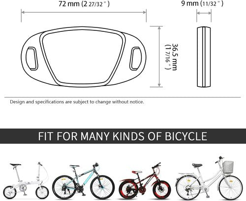 2PCS Warning Reflector Bicycle Strip for Rim Spoke Wheel