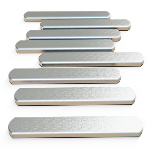 mavee 8-Pack Steel Weight Plates (0.44lb Each), Rustproof Solid Steel Inserts for Weighted Vests, Ankle/Wrist Weights - Ideal for Strength Training, Running, Cardio Workouts