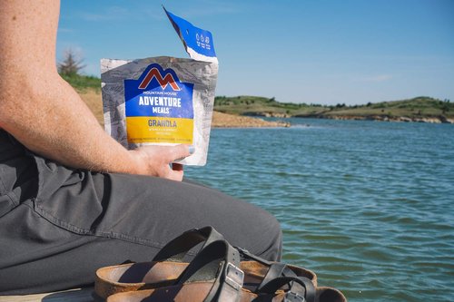 Mountain House Granola with Milk & Blueberries | Freeze Dried Backpacking & Camping Food | 2 Servings (Pack of 4)