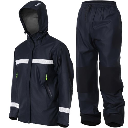 NAVIS MARINE Durable Men's Waterproof Sailing Jacket : Lightweight, Breathable,Reflective Outdoor Gear for Hiking and Fishing(Carbon XXX-Large)