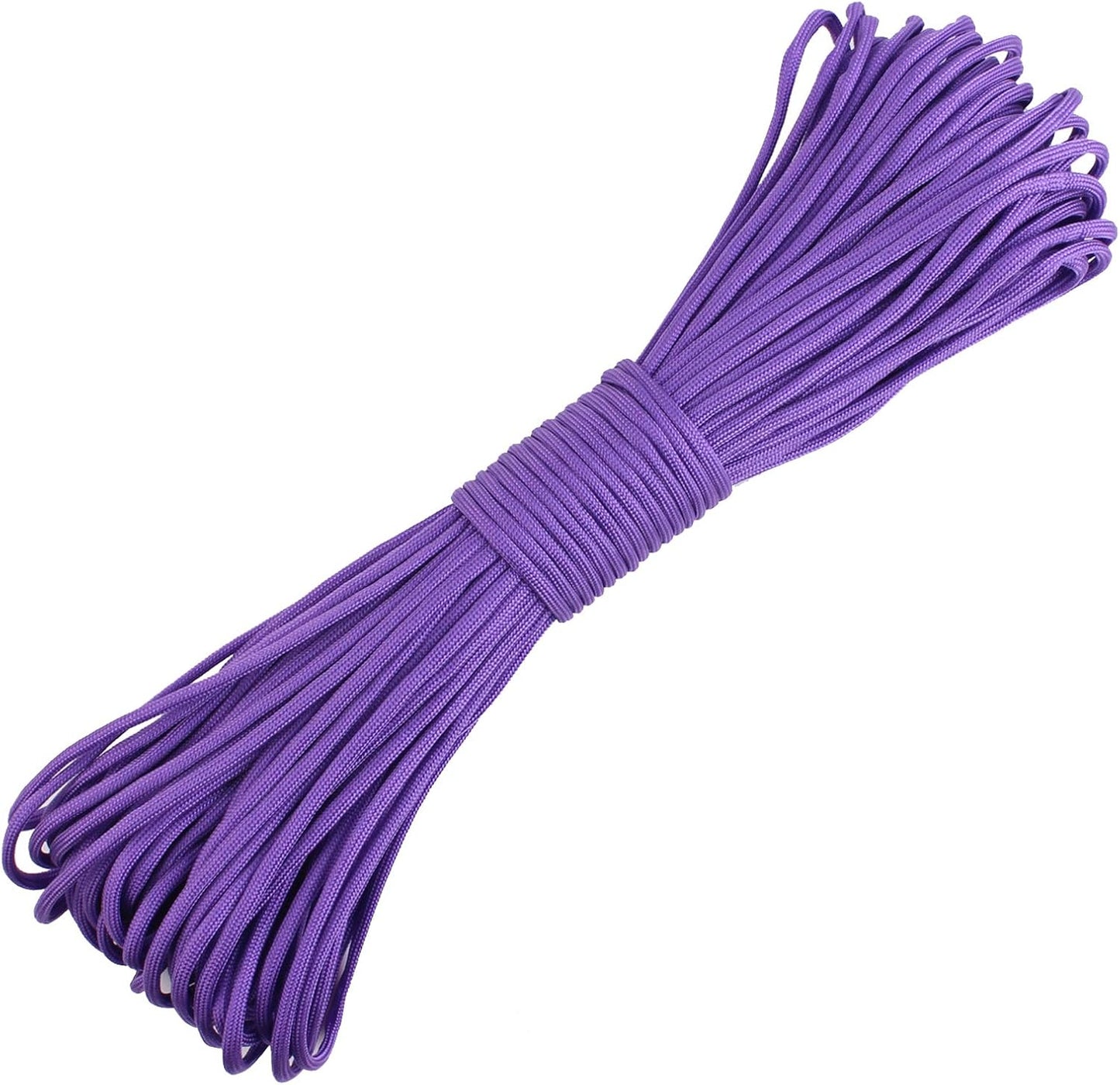 Paracord 9 Core 550 Parachute Cord Camping Rope 100FT (Black, 100feet)