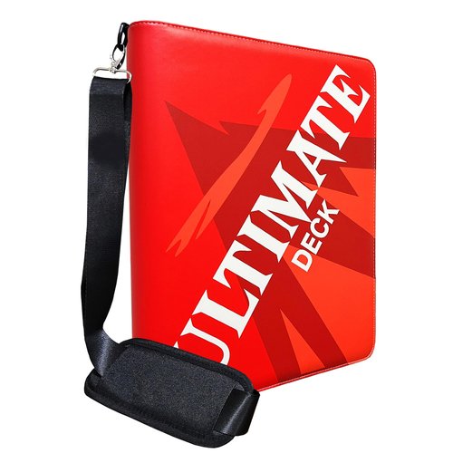 PRO365 1000+ Trading Card Binder + Shoulder Strap! | 16 Pocket Side-Load Sleeves Trading Cards Portfolio | Long-term Binder | Binder For Sports/Comic/Anime Trading Cards (Ultimate w/Strap)