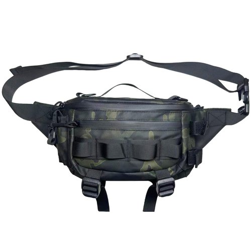 Chardime Fishing Fanny Pack-Fishing fanny pack for men-Easy to use and adjust Plenty of space for fishing waist pack(Yellow camouflage)