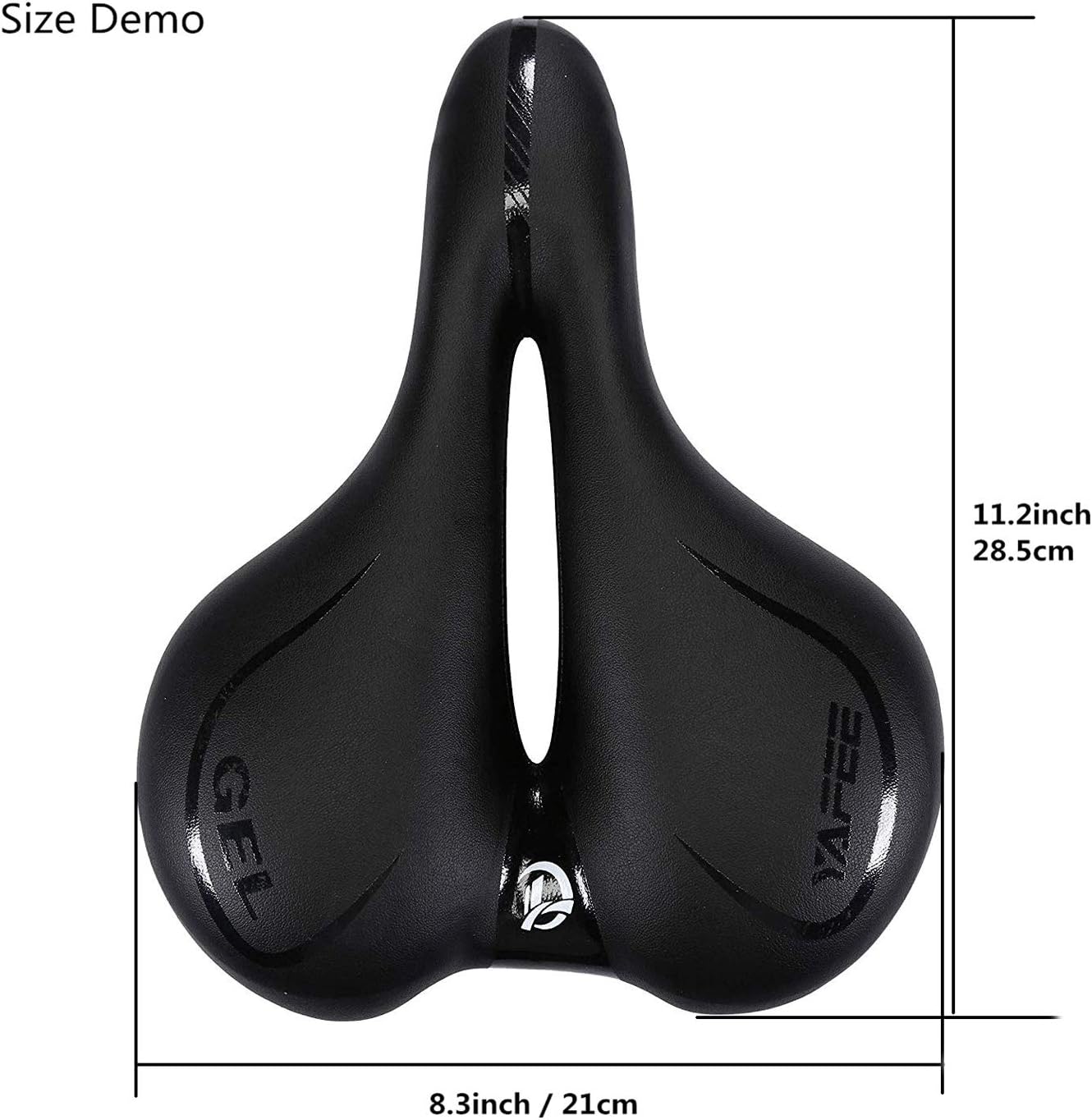 UNISTRENGH Big Bum Bike Saddle Seats Cruiser Suspension Shock Absorbing Ball Extra Wide Silica Gel Padded Cushion Bicycle Cycling