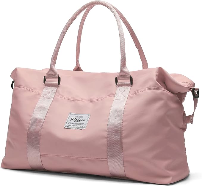 Travel Duffel Bag,Sports Tote Gym Bag,Shoulder Weekender Overnight Bag for Women