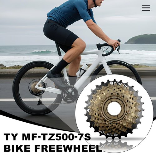 Bike Freewheel 7-Speed Tourney/TY MF-TZ500 Screw On Multiple Freewheel Bicycle Multiple Freewheel 14-28 Tooth (TZ500-7/14-28T)