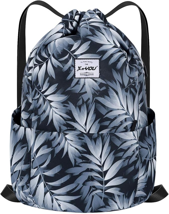 XEYOU Drawstring Sports Backpack Lightweight Gym Yoga Sackpack Shoulder Rucksack Casual Outdoor Daypack for Women and Men