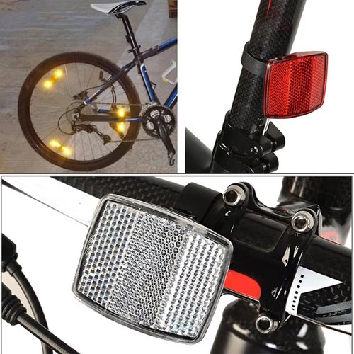 Meuey Lyot Bike Spoke Reflectors Bike Reflectors Bicycle Wheel Lights Bike Rear Reflector Bike Safety Light Reflective Spoke Cover Bicycle Accessories 4PCS