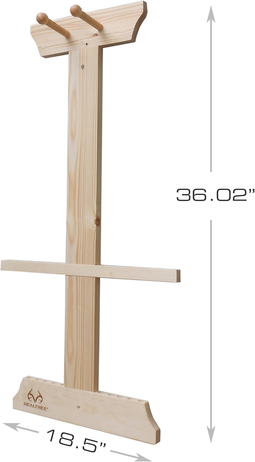 Rush Creek Creations | Wall Mounted Bow and Arrow Display Rack for Hunting and Archery Accessories | Real Tree Crossbow Holder and 10-Arrow Storage | Bow Hanger for 1 Big Crossbow with Arrow Holders