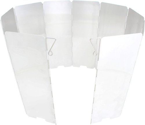 Gas One Aluminum 10 Plates Windscreen: For Use with Gas One Stove and Other Backpacking Stoves, Camping Stoves, Butane Stoves, Alcohol Stoves with Carrying Case