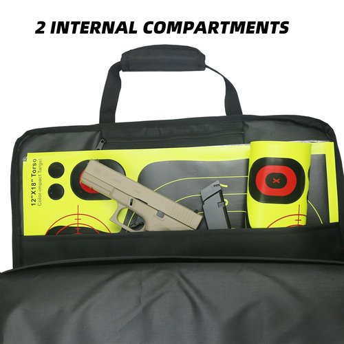 Tacdefnex Target Carry Case, Target Bags for 12 * 18'' Targets and Accessory Pouch for Shooting Range Convenient Carrying