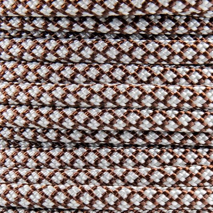 Paracord Planet Holiday Colors 550 Paracord – Great for DIY, Bracelets, and Lanyards – Hot Cocoa (10 Feet)