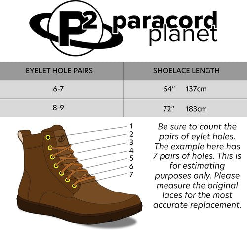 550 Paracord Boot Laces – Paracord Planet Milspec Paracord Boot Lace – Available in 52 and 72 Inch Lengths (72 Inch, Black)