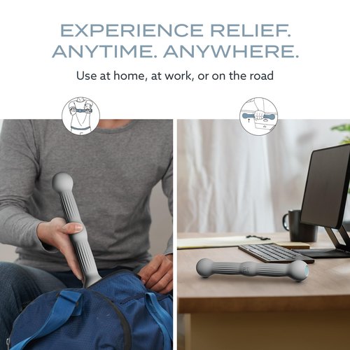 PT Pro Tennis Elbow Trainer For Physical Therapy, Textured Grip, Elbow Pain Relief, Resistance Bar For Tendonitis And Golfer's Elbow, Improve Grip Strength, Pickleball Elbow And Golfer's Elbow, Gray