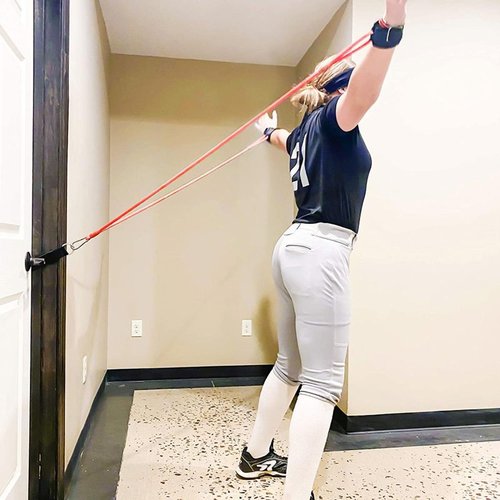 BUXIMN Resistance Bands for Baseball Pitchers,Improve Arm Strength & Pitching Training, Exercise Bands for Baseball Training, Arm Strength Exercise (Blue, 50lbs)