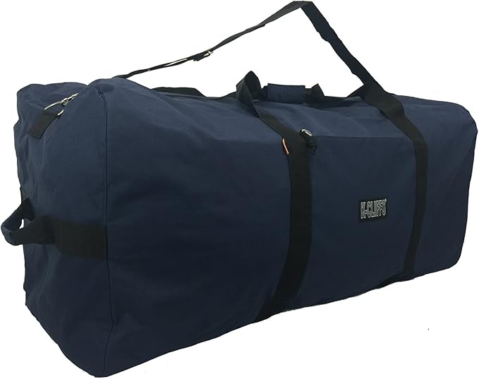 Heavy Duty Cargo Duffel Large Sport Gear Drum Set Equipment Hardware Travel Bag Rooftop Rack Bag (42" x 20" x 20", Navy)