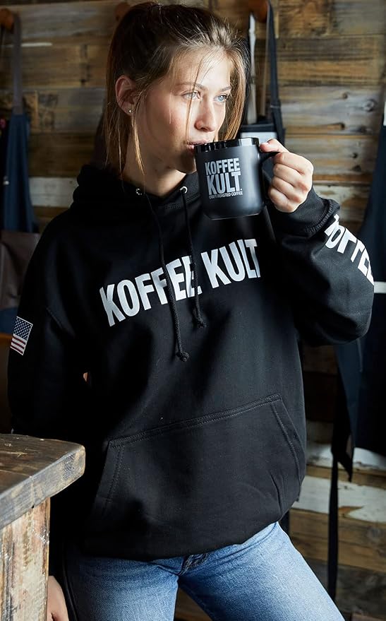 Koffee Kult Dark Roast Coffee Beans - Rich & Bold with Chocolate & Cinnamon Notes, Smooth Finish 100% Arabica, Ethically Sourced, Resealable 12oz