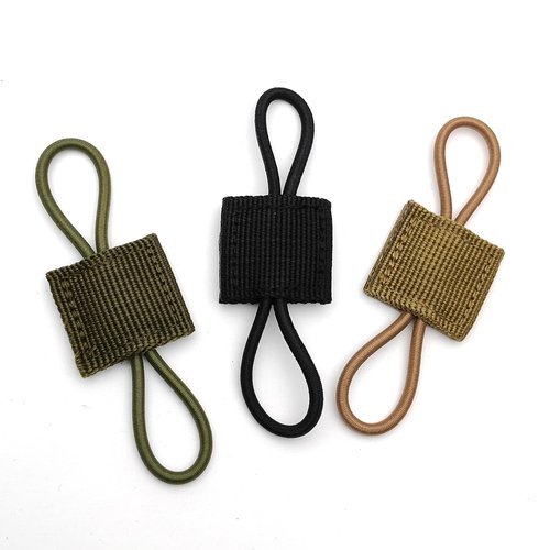 Yatrouys Tactical Gear Holder Clip Molle Web Dominator Elastic Strings Buckle 10pcs for Tactical Backpacks Molle Bags (Army Green)