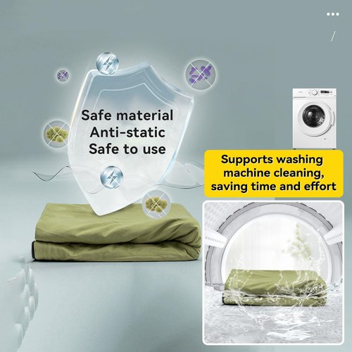 HIKEMAN Lightweight Sleeping Bag Liner - Portable Travel Sheet,Adult Sleep Sack,210x80cm Camping Sheet with Pillow Pocket for Hotels Backpacking Camping Hiking Trains (Army Green)