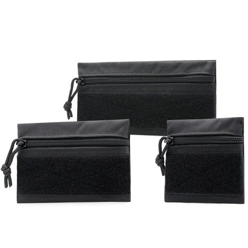 Qavctw 3 Pcs Tactical Admin Pouch Bag with Hook and Loop Tool Storage Bag Snack Pouch Candy Bag Hanging Pouches Backpack Accessory Pouch