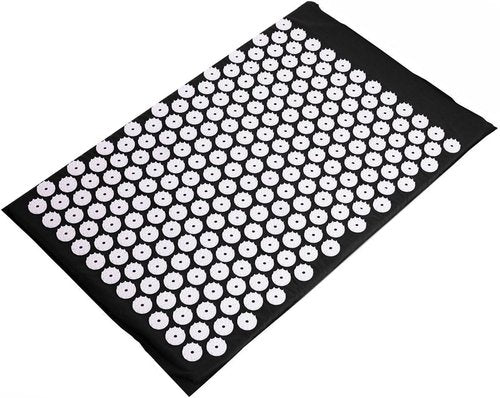 BalanceFrom Acupressure Mat and Pillow Set for Back and Neck Pain Relief and Muscle Relaxation Massage