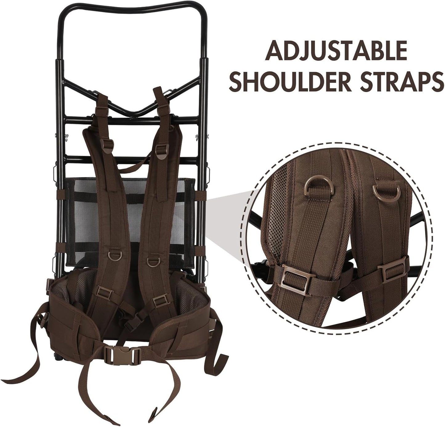 Timber Ridge TR External Aluminum Adjustable Pack Frame,