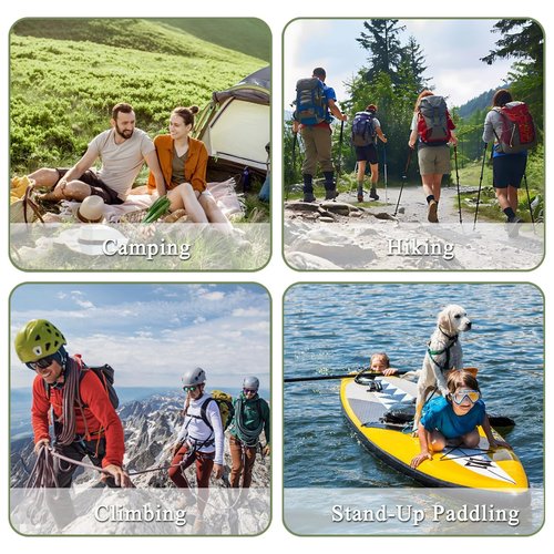 Bear Food Bag Hanging System, Bear Bags for Food Backpacking, 10L Waterproof Bear Bag, Nylon Ropes, Clips, Rock Pouch, Storage Food Bag and Manual Vacuum Pump Camping Bear Protection Kit(Grey)