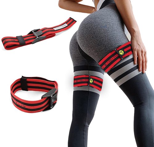Blood Flow Restriction Bands for Women & Men, Booty Bands for Buttock Building, Occlusion Training Straps for Glutes, HIPS & Legs to Increase Muscle Mass, Fitness Resistance Bands for Home Workouts