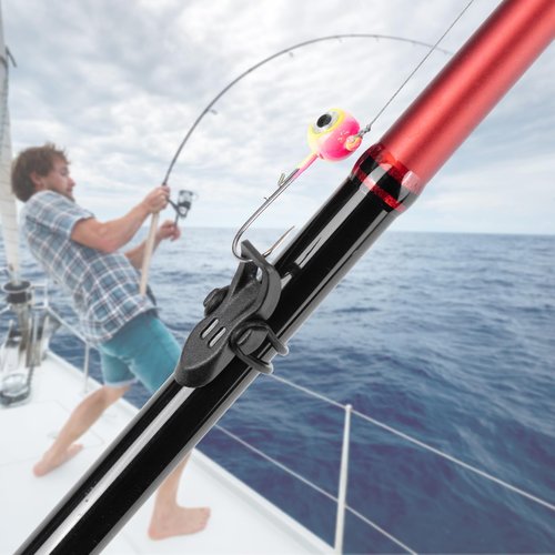 Pullther fishing Hook Keeper for Fishing Rod,Magnetic Fishing Rod Hook Keeper,Quick Installation,Fishing Hook Holder