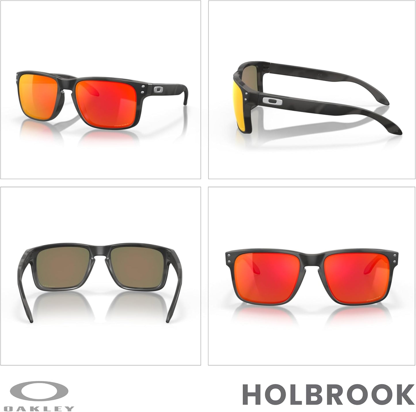 OAKLEY Holbrook OO9102 Square Sunglasses for Men+ Bundle Accessory Leash Kit, Microfiber Pouch