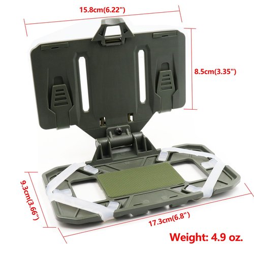 LThyzszb Tactical Plate Carrier Phone Mount Airsoft Vest Phone Holder Universal Phone Chest Mount for Screen Size 4.7"-6.7" (Army Green)