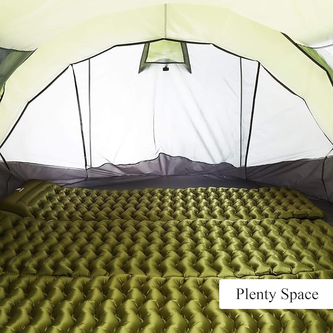 6 Person Easy Pop Up Tent,12.5’ x 8.5‘ x53.5,Automatic Setup,Waterproof, Double Layer,Instant Family Tents for Camping,Hiking & Traveling