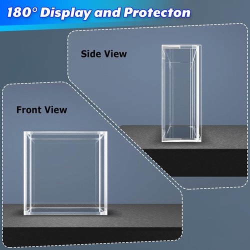 Cosmos Ice Hockey Puck Display Case Box Hockey Puck Wall Mount Holder Acrylic Display & Storage Showcase for Collectible Hockey Puck / Game Winning Puck, Memorabilia, Collectible Figure Stand (1)