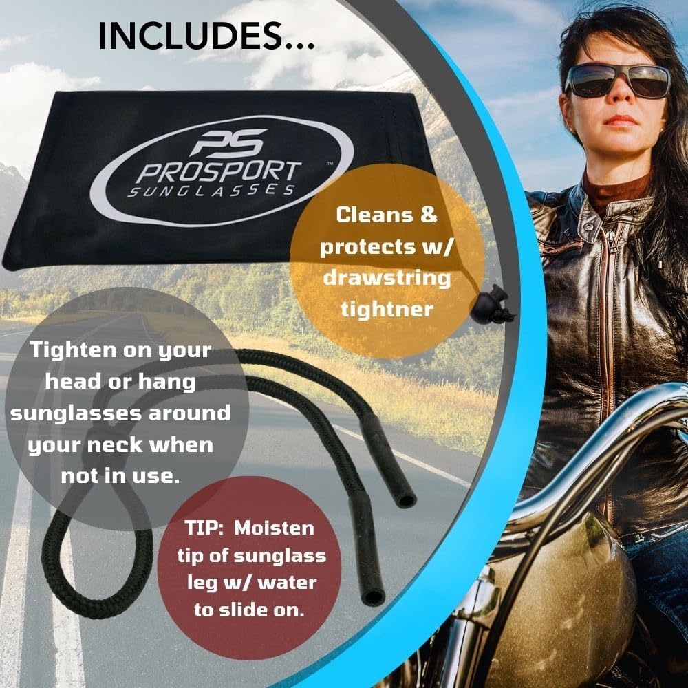 proSPORT Polarized Bifocal Sunglass Readers Fishing Driving Sport Motorcycle Anti-Glare Wrap Full Frame Large UV Men Women