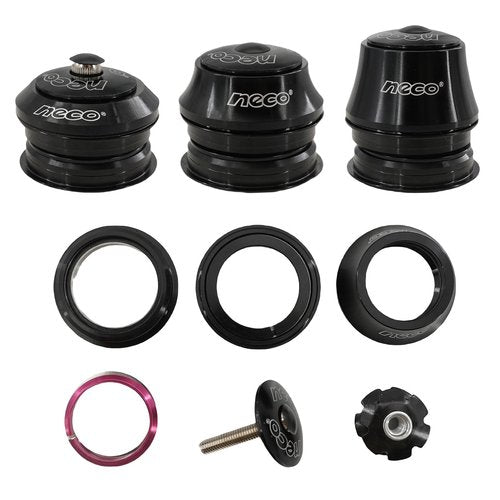 DJC Headsets Semi-Integrated Threadless 1-1/8" for ZS41/41.4/41.5/41.8mm 28.6/30 for Giant OCR TCR Triban RC520 RC500 Road Bike Bearing Headset (Midium Cup)