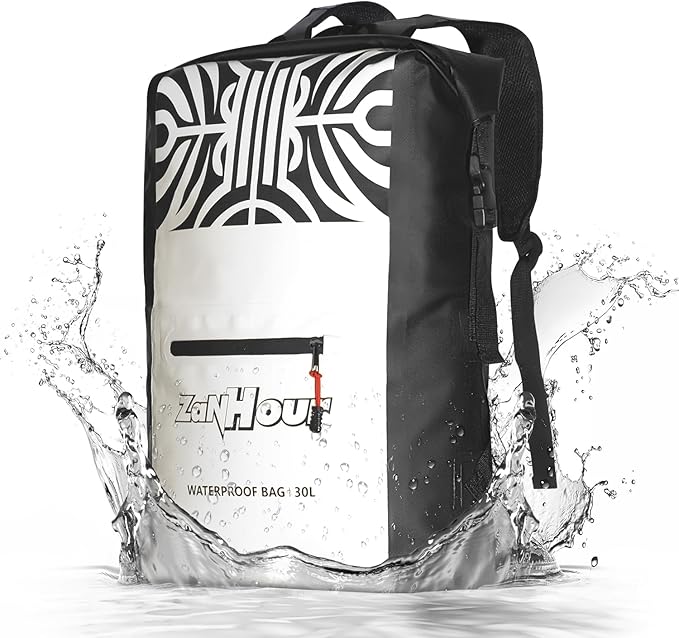 Waterproof Dry Bag with Roll Top - 25L /30L Waterproof Backpack for Kayaking, Swimming, Beach, Hiking