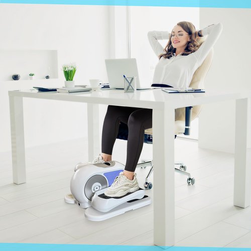 Under Desk Elliptical for Seniors – Electric Leg Exerciser with 12 Speed Levels & Remote – Seated Pedal Bike Machine, Quiet Portable Stepper for Home & Office Rehab Fitness. by DIVIDE STAR