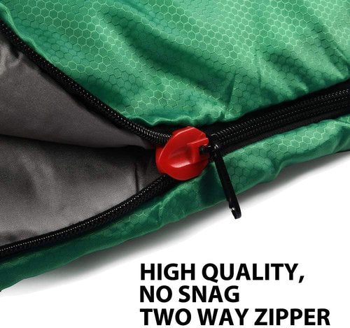 Gold Armour Sleeping Bag - Sleeping Bag for Indoor & Outdoor Use - Great for Kids, Boys, Girls, Teens & Adults. Ultralight and Compact Bags are Perfect for Hiking, Backpacking & Camping (OD Green)