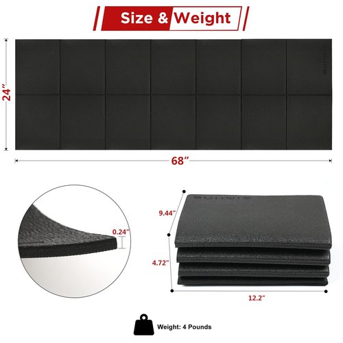 GUMWIG Foldable Walking Pad Treadmill for Carpet Hardwood Concrete Floors, Home Gym Exercise Equipment Matt Under Staionary Bike, Rower & Elliptical, Waterproof Non-Slip Pads Mats on Trainer Machine