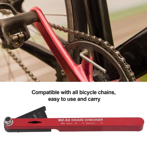 Yosoo Health Gear Chain Wear Indicator for All Chains, Aluminum Chain Checker, Detection of Chain Stretch, Wear, Length and Angle, Maintenance for Road, Mountain and
