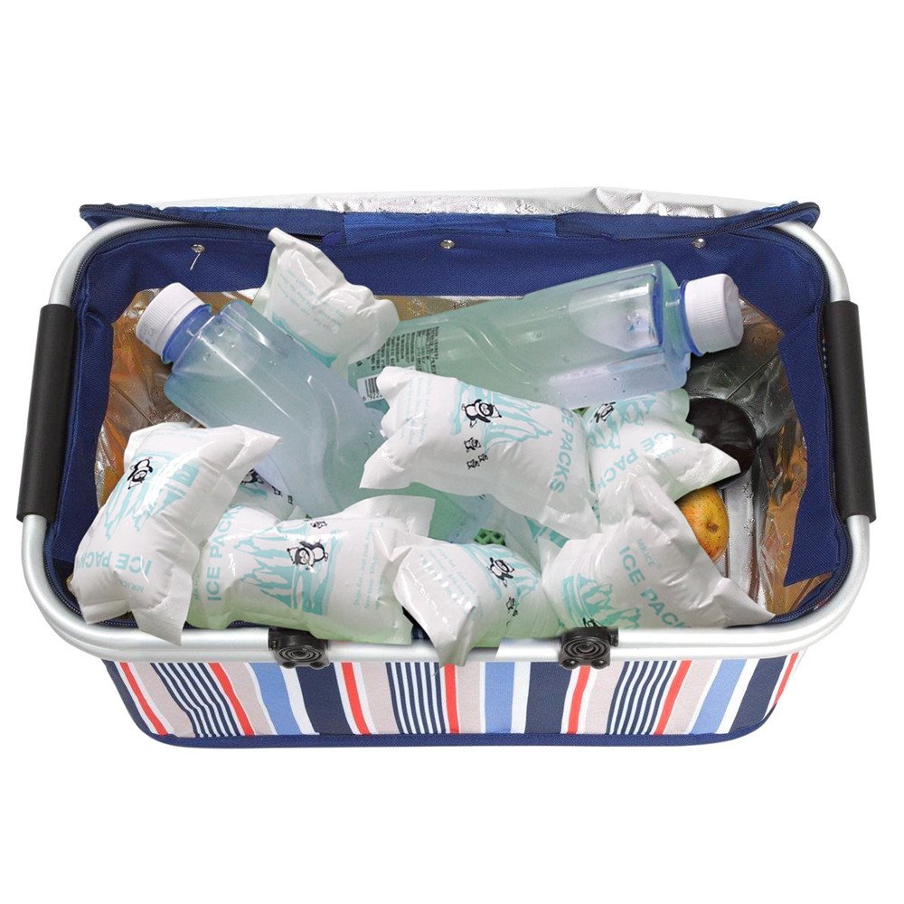 WORLD-BIO Dry Ice for Shipping Frozen Food & Travel, Long Lasting Cold Packs for Cooler 96 Packs 4.7" x 3.3", Small Freezer Packs for Shipping, Bulk Reusable Dry Ice Packs Cool Pack for Shipping