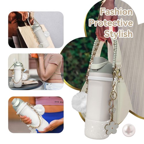 AMUSEPROFI Water Bottle Handle Strap - Compatible with Owala Accessories - Convenient, Stylish & Durable Hydration Solution for On-the-Go - 24oz & 32oz