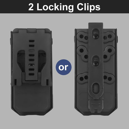 Locking Clip Tourniquet Holder, Belt Clip Pouch for Universal Molle System, Belt Mount Lock Clip Pouch Compatible with G-E-N 7 and Older Models