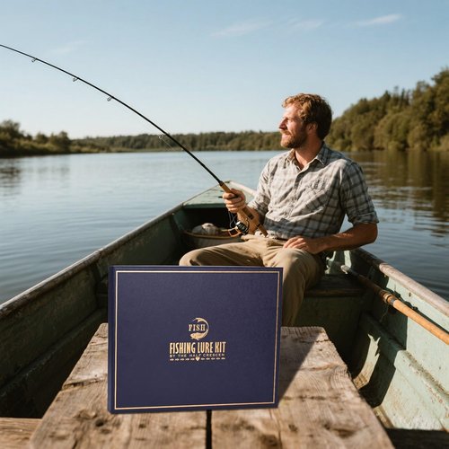 HALF CRESCEN Fishing Lures Kit for Diving Bass/Trout/Pike with Lifelike Action, Fishing Gear Set for 2025 Xmas (Gift Box 1)
